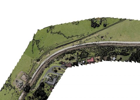 Twin Coast Cycle Trail Aerial survey